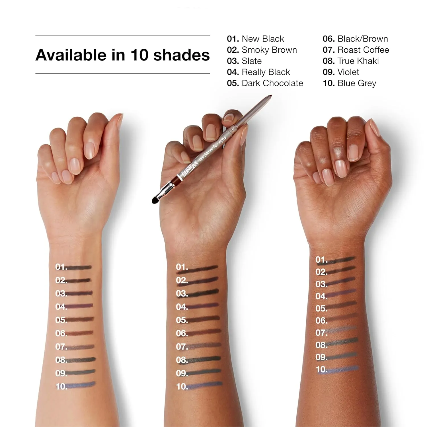 Clinique Quickliner For Eyes | Water Resistant, Smudge Resistant   Safe For Sensitive Eyes