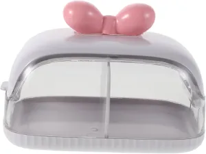 CLISPEED Large Capacity Dustproof Storage Case with Lid for Beauty Sponges Portable Powder Puff Holder for Travel and Countertop Stylish Design for Makeup Accessories