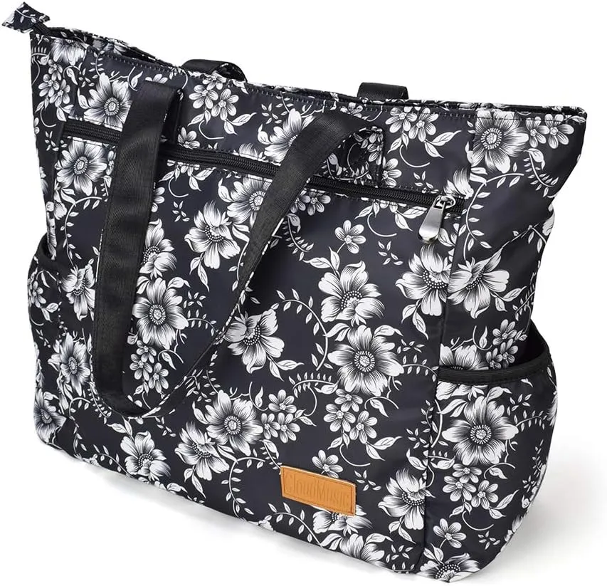 CLOUDMUSIC Shoulder Tote Bag For Nurses Teachers Work Gym Travel Beach Women With Large Capacity Waterproof