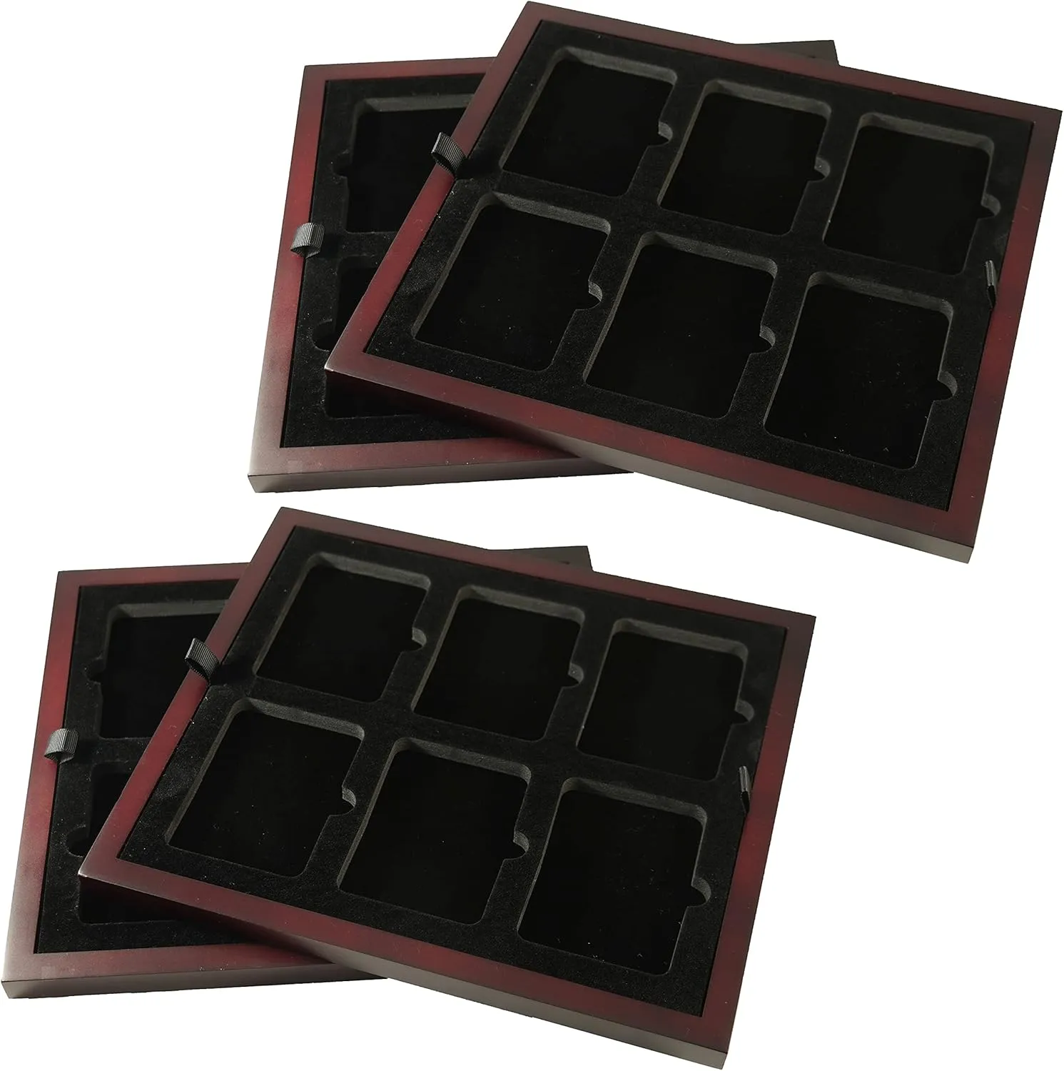 Coin Tray for Six Certified or Certified Style Coin Holders PCGS, NGC, ANACS, Lighthouse, Urase Minoris Four Pack