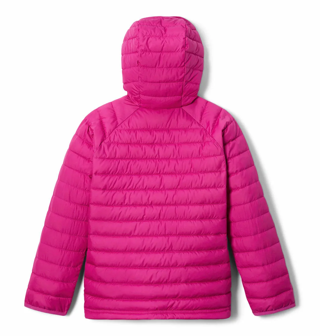 Columbia Kids Girls Pink Powder Lite Hooded Jacket