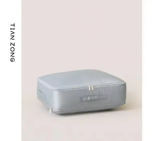 Compression Duvet Storage Bag Large Capacity Closet Cabinet Organizer Foldable Quilt Pillow Blanket Compressed Storage Pouch
