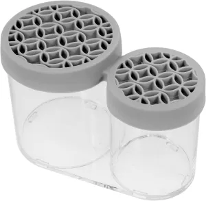 Cosmetic Organizer Lid Makeup Brush Holder Pallet Organizer Countertop Storage