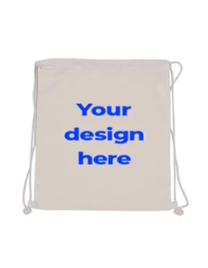Cotton Backpack (Drawstring) - Custom Printed