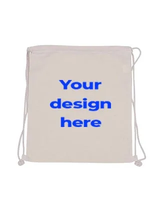 Cotton Backpack (Drawstring) - Custom Printed