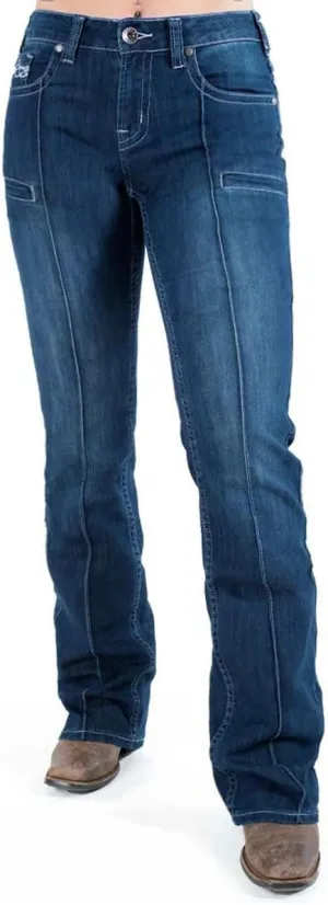 Cowgirl Tuff Women's Breathe Blue Bootcut