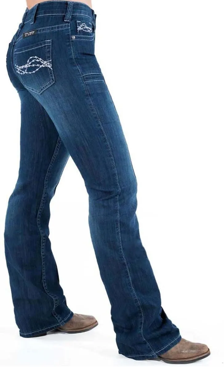 Cowgirl Tuff Women's Breathe Blue Bootcut