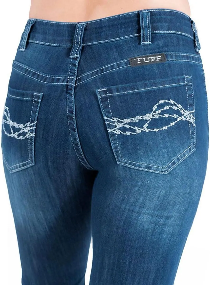 Cowgirl Tuff Women's Breathe Blue Bootcut