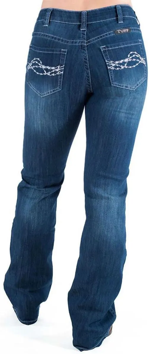 Cowgirl Tuff Women's Breathe Blue Bootcut
