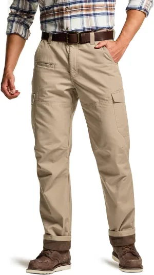 CQR Men's Winter Tactical Cargo Pants, Thermal Fleece Lined Outdoor Snow Ski Hiking Work