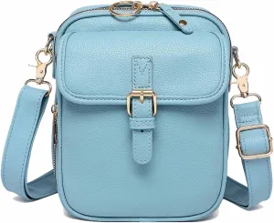 Crossbody Bag, Anti Theft, Vintage Leather, Large Capacity, with Two Compartments and 10 Card Slots for Women