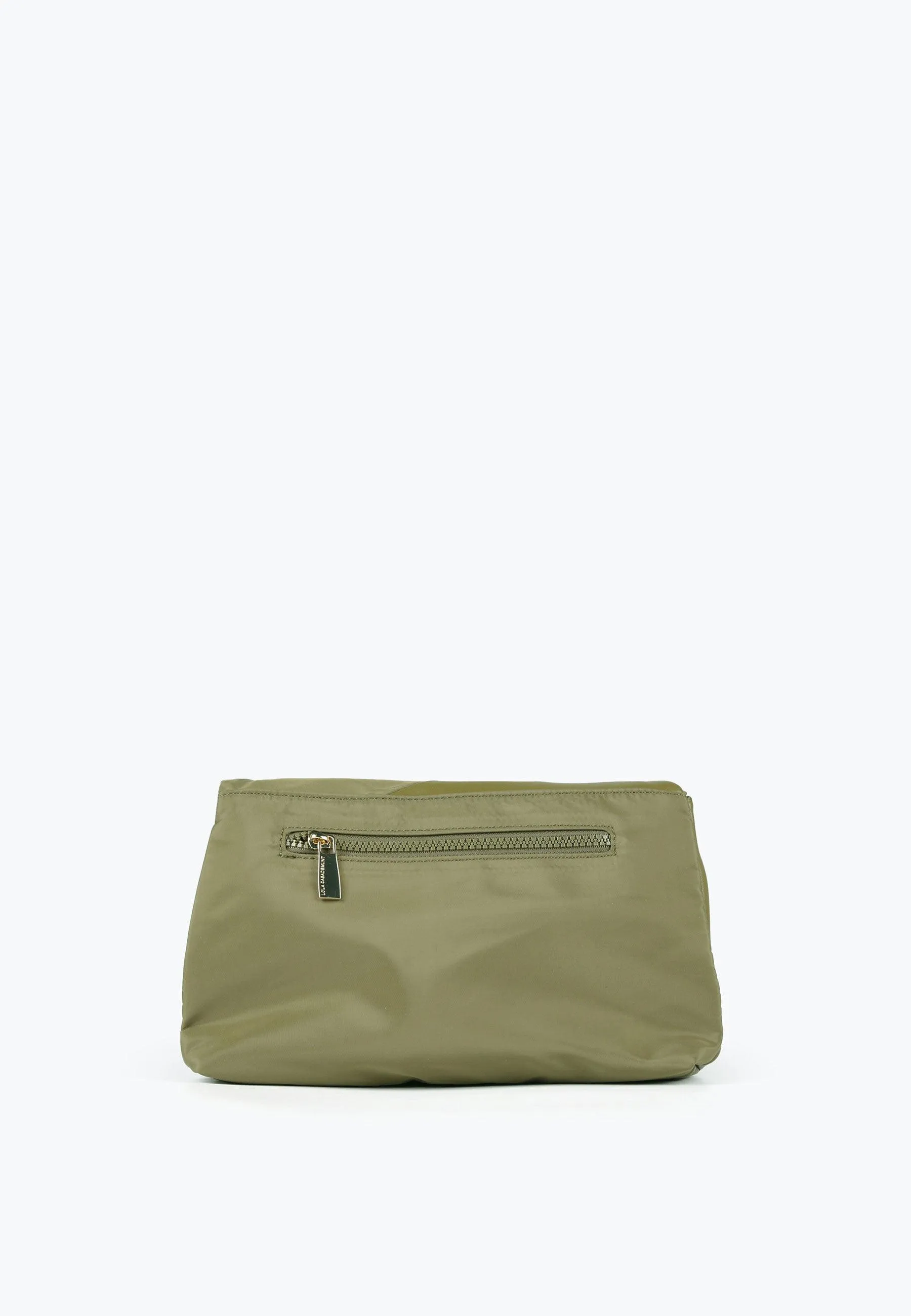 Crossbody bag in contrasting materials