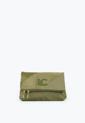 Crossbody bag in contrasting materials