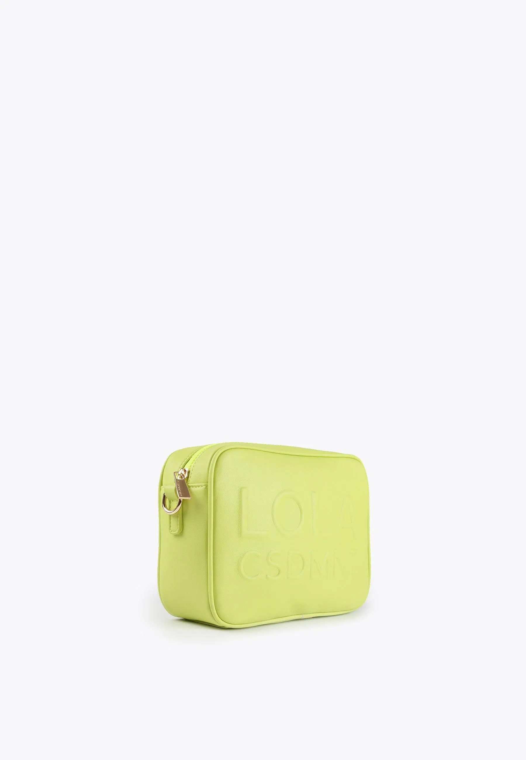 Crossbody bag with a raised logo