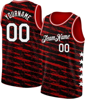 Custom Jersey Basketball, Custom Blue White-Orange Round Neck Rib-Knit Basketballs Jerseys, Printed Name