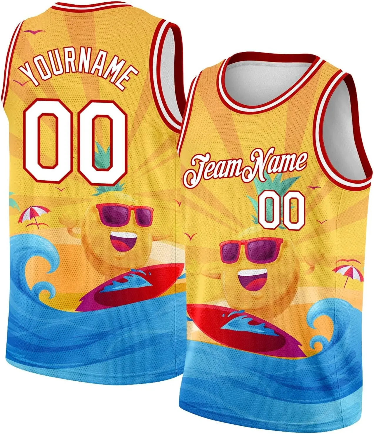 Custom Jersey Basketball, Custom Gold Maroon-White Throwback Basketballs Jerseys, Printed Name Number