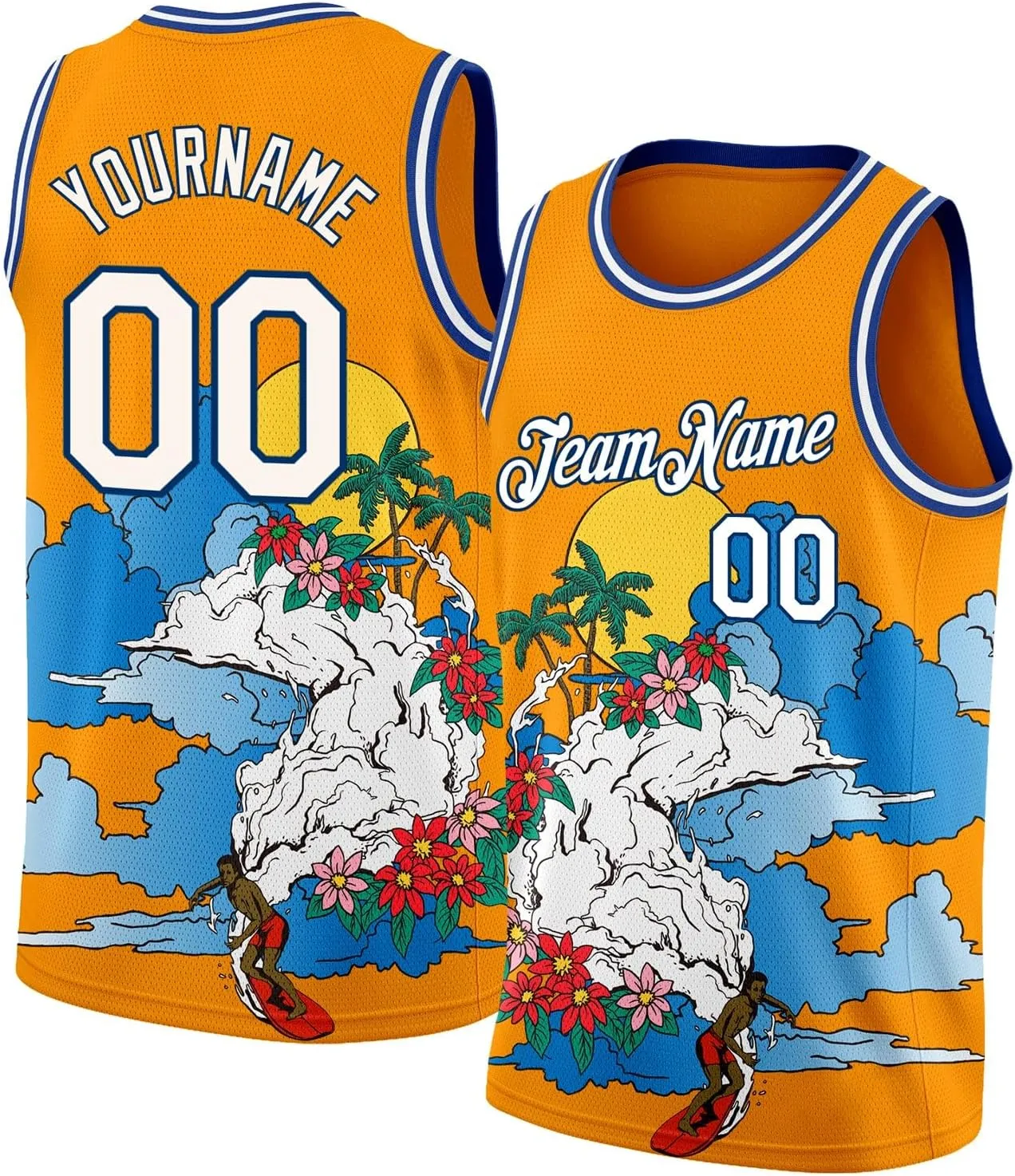 Custom Jersey Basketball, Custom Royal White Pinstripe Light Blue-White Basketballs Jerseys, Printed Name