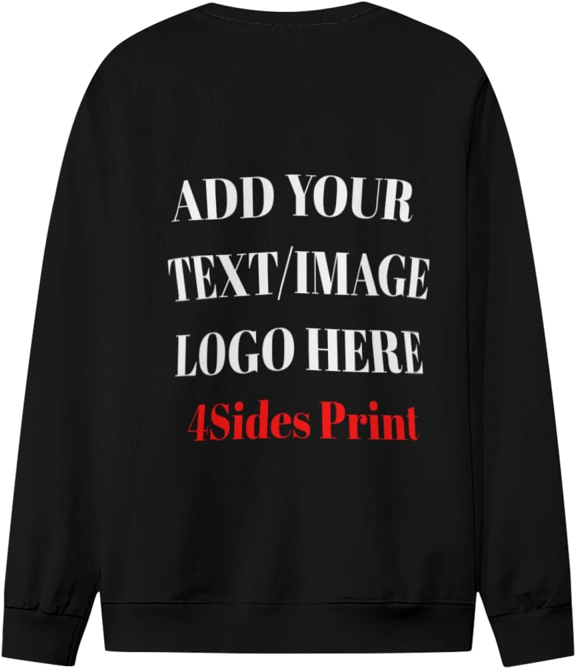 Custom Sweatshirt with Your Image for Men Women Personalized Printed Photo Sweatshirt