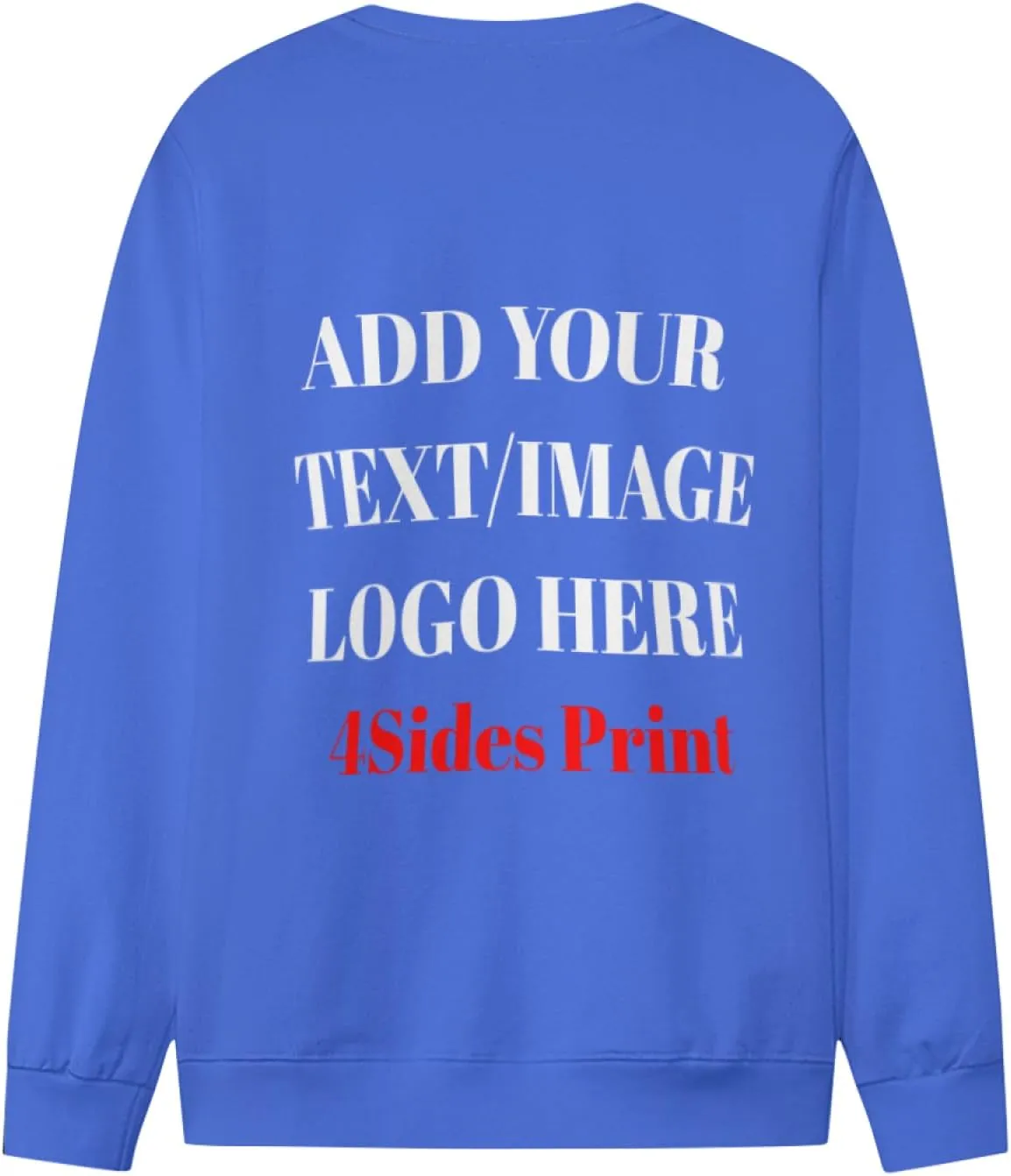 Custom Sweatshirt with Your Image for Men Women Personalized Printed Photo Sweatshirt