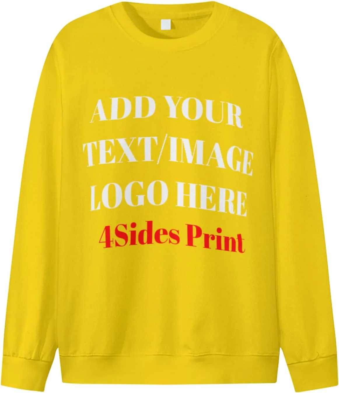 Custom Sweatshirt with Your Image for Men Women Personalized Printed Photo Sweatshirt