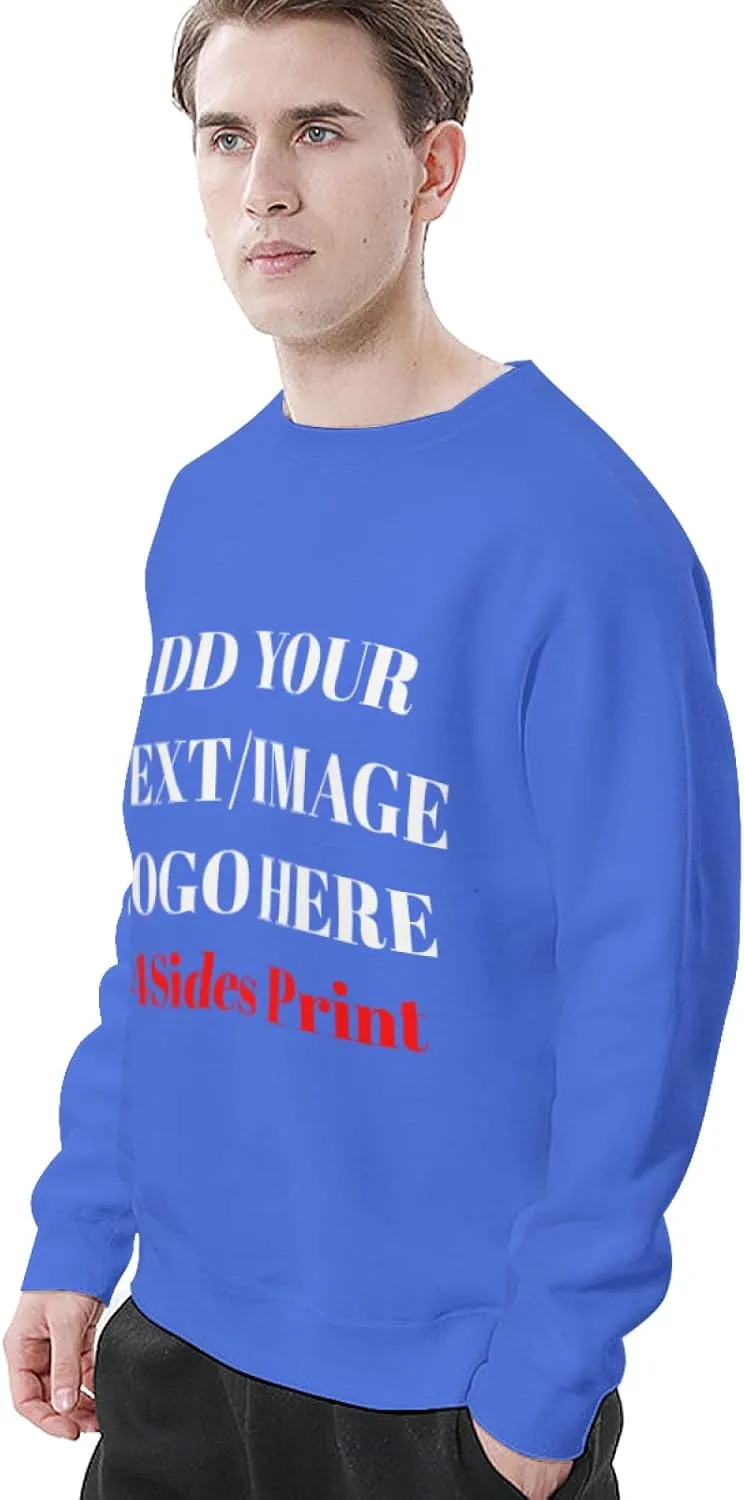 Custom Sweatshirt with Your Image for Men Women Personalized Printed Photo Sweatshirt