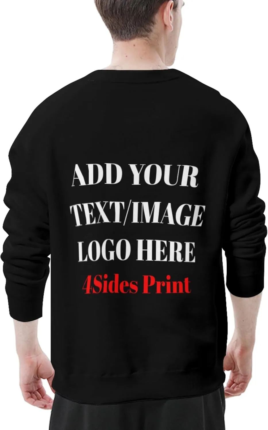 Custom Sweatshirt with Your Image for Men Women Personalized Printed Photo Sweatshirt