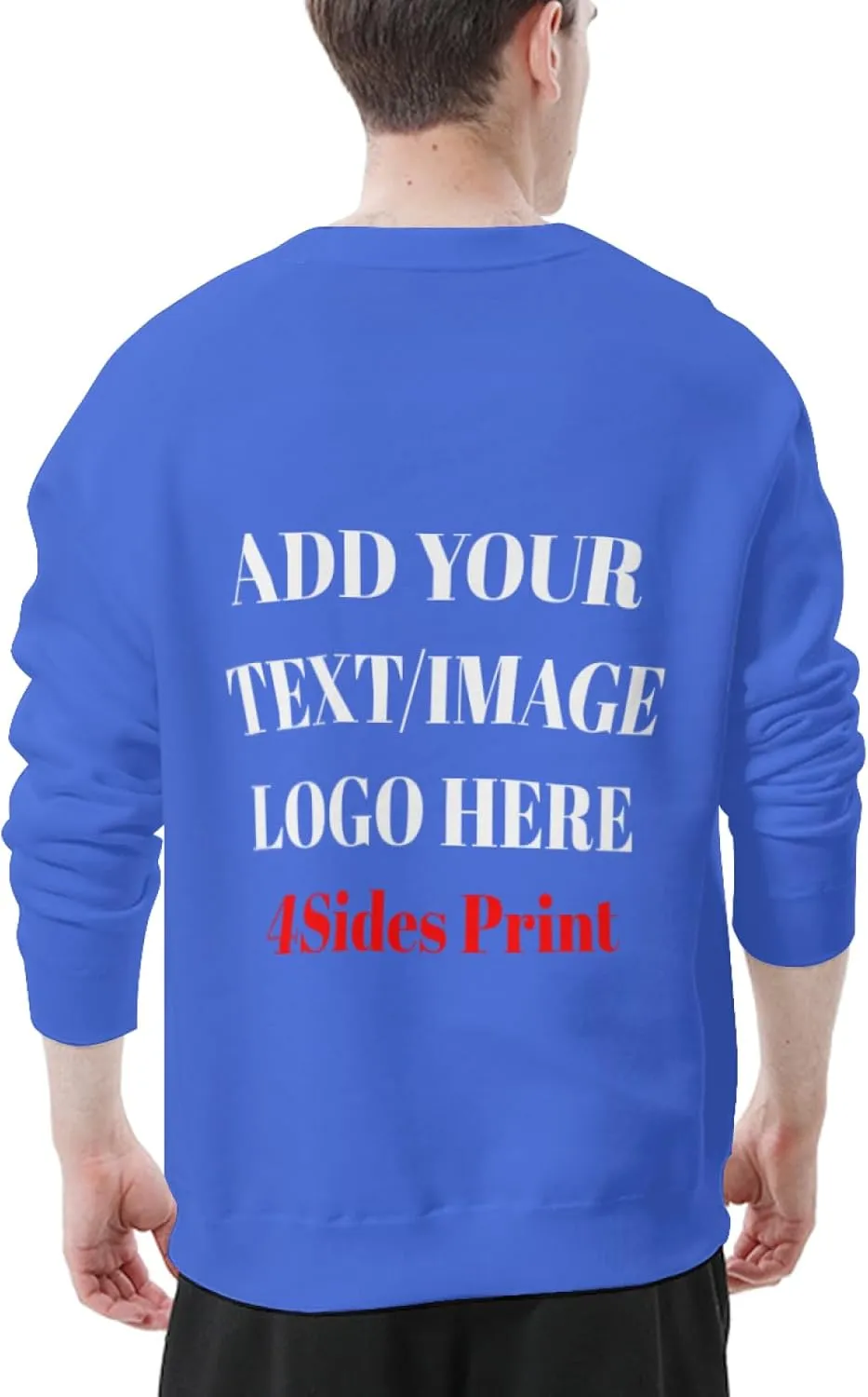 Custom Sweatshirt with Your Image for Men Women Personalized Printed Photo Sweatshirt