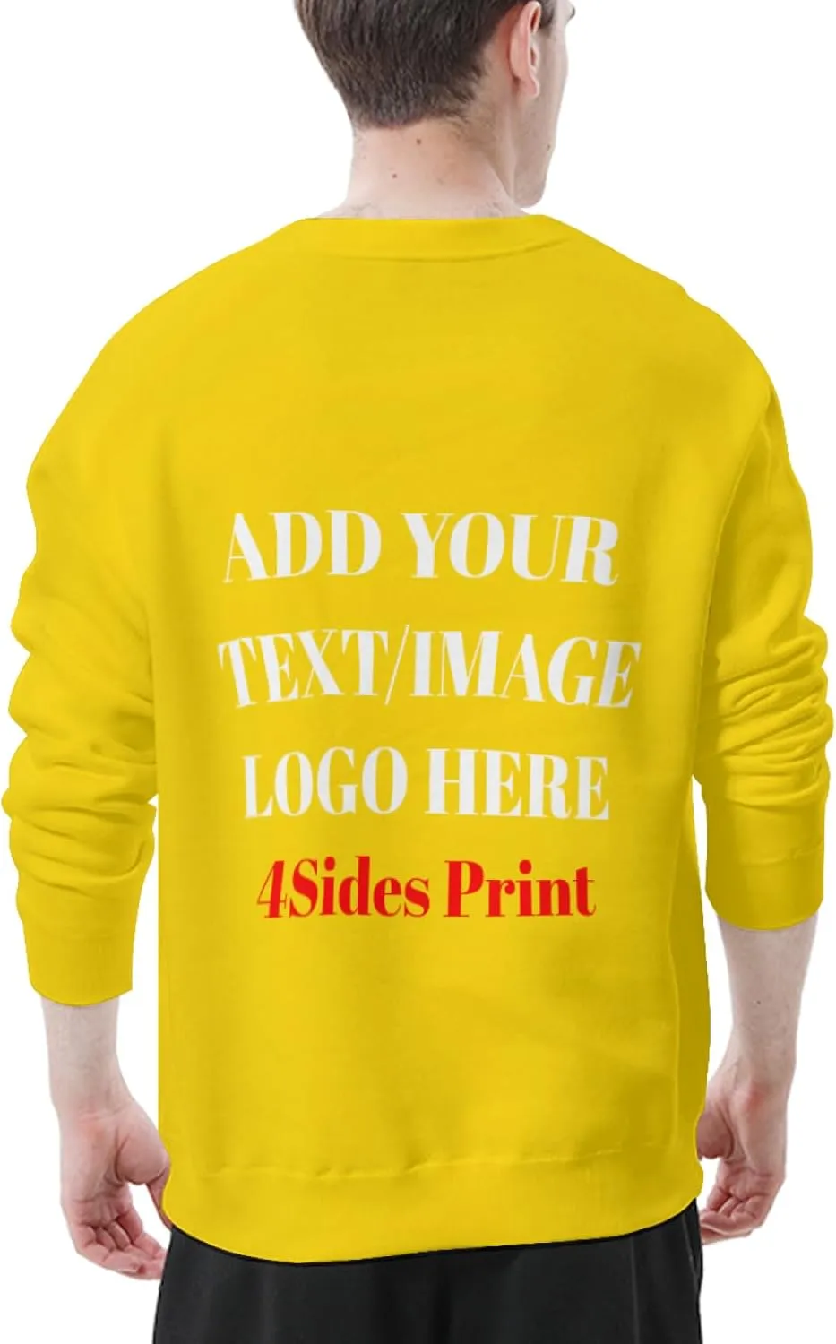 Custom Sweatshirt with Your Image for Men Women Personalized Printed Photo Sweatshirt