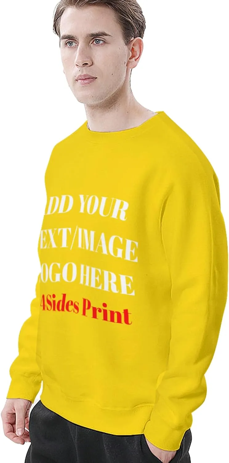 Custom Sweatshirt with Your Image for Men Women Personalized Printed Photo Sweatshirt