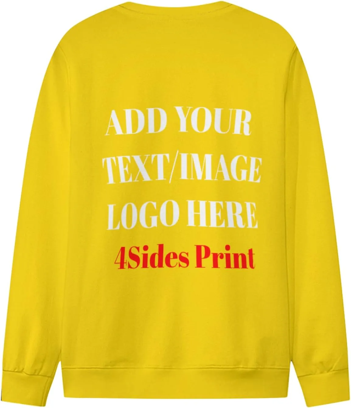 Custom Sweatshirt with Your Image for Men Women Personalized Printed Photo Sweatshirt