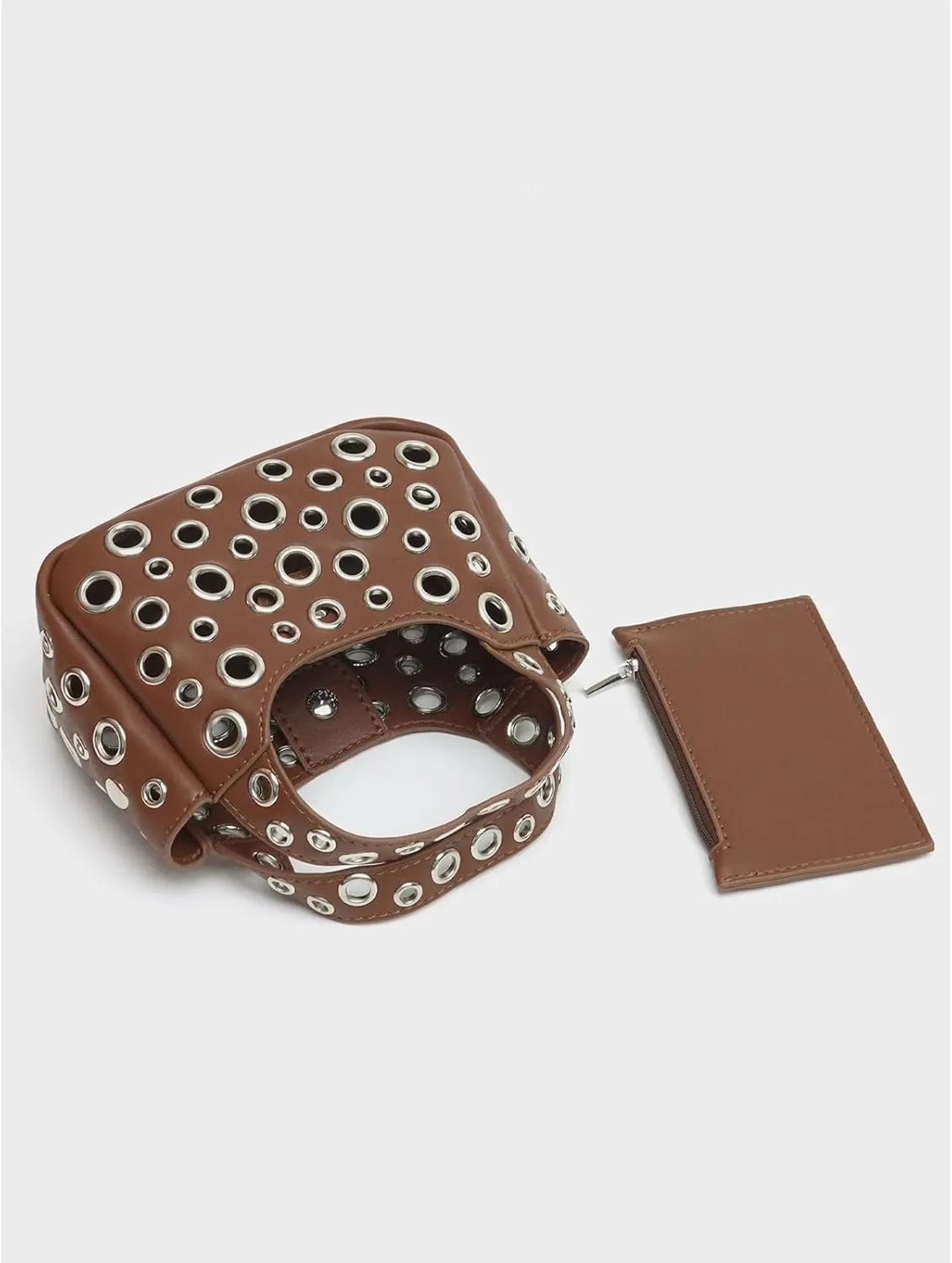 Cute Purse Studded Punk Purses Going Out Y2K Leather Shoulder Bag Everyday Vintage Handbag Aesthetic Purses