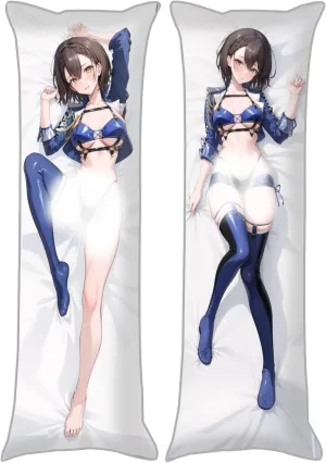 Dakimakura Azur Lane 20"x59"Anime Pillowcase Double-Sided Pattern Hugging Body Pillow Cover Case Peach Skin (USS Baltimore)