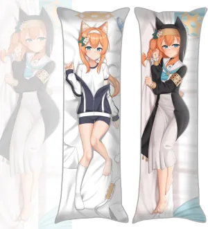 Dakimakura Blue Archive 20"x59"Anime Pillowcase Double-Sided Pattern Hugging Body Pillow Cover Case Peach Skin (Iochi Mari)