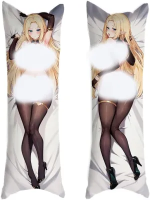 Dakimakura Mushoku Tensei 20"x59"Anime Pillowcase Double-Sided Pattern Hugging Body Pillow Cover Case Peach Skin (D)