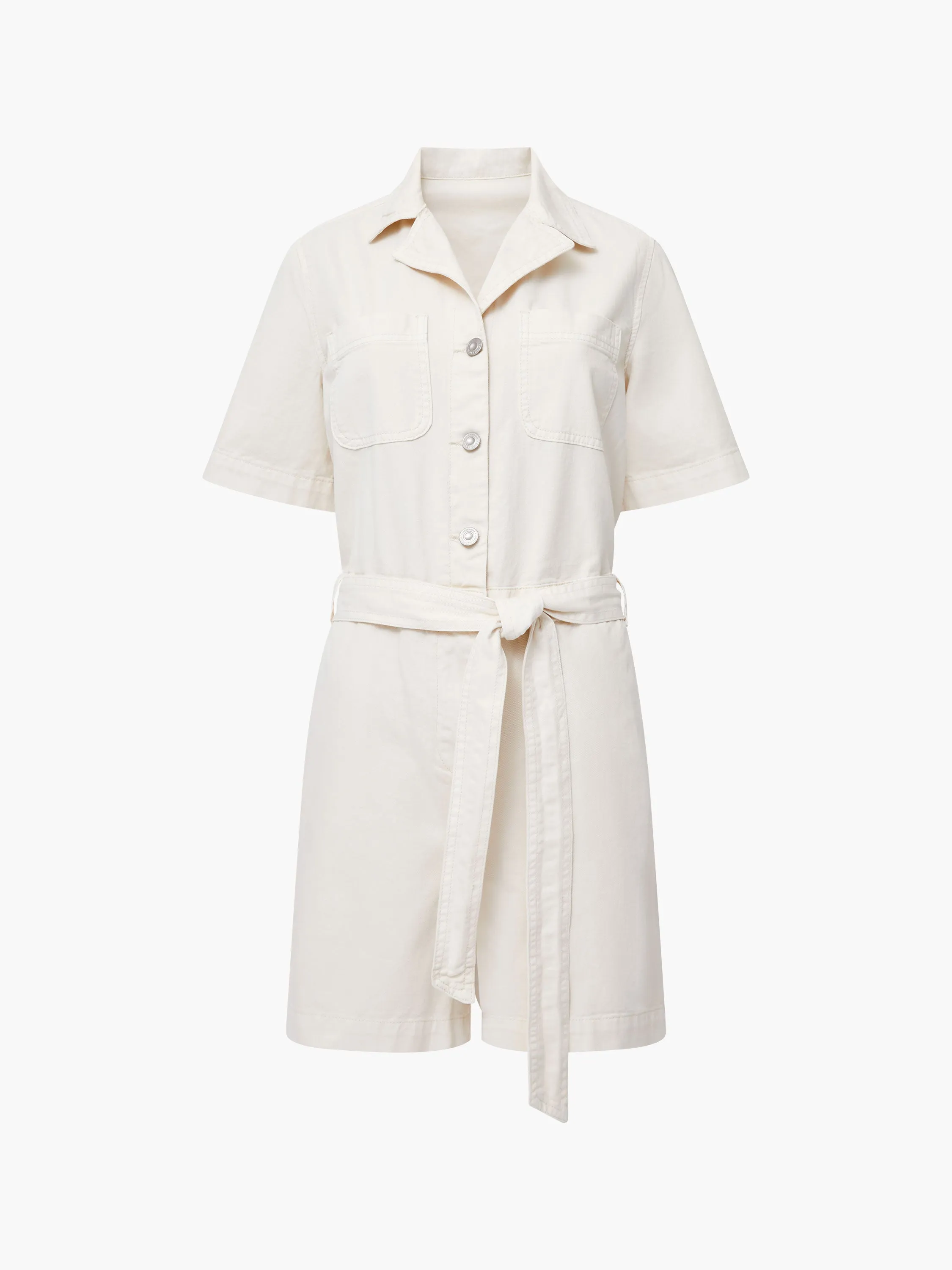 Dana Denim Short Sleeve Playsuit