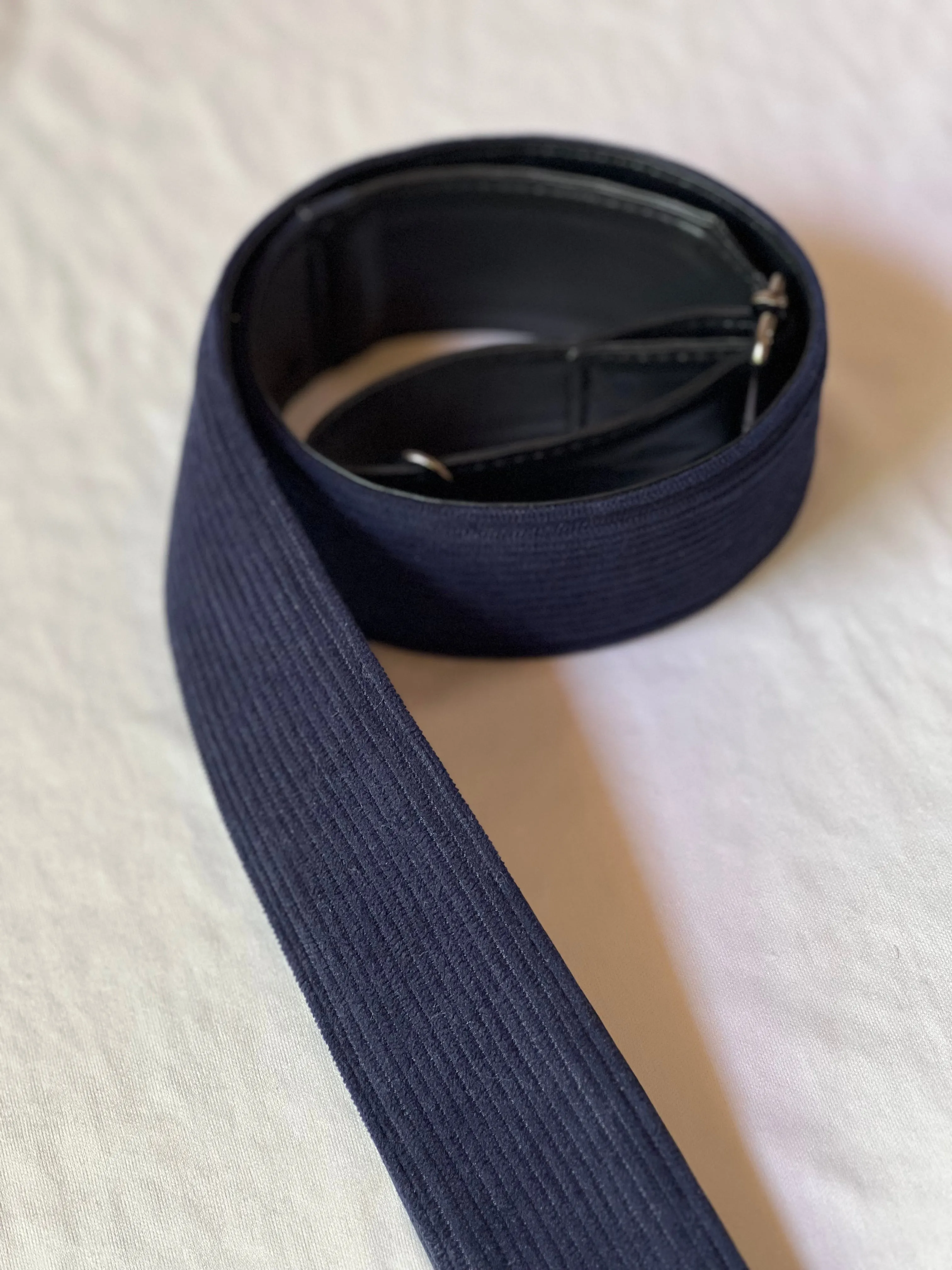 Dark Blue Velvet Handle