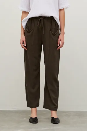 Dark Olive Linen Pants