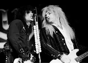 Dean Davidson and Michael Kelly Smith - Britny Fox 8"x10" BW Concert Photo