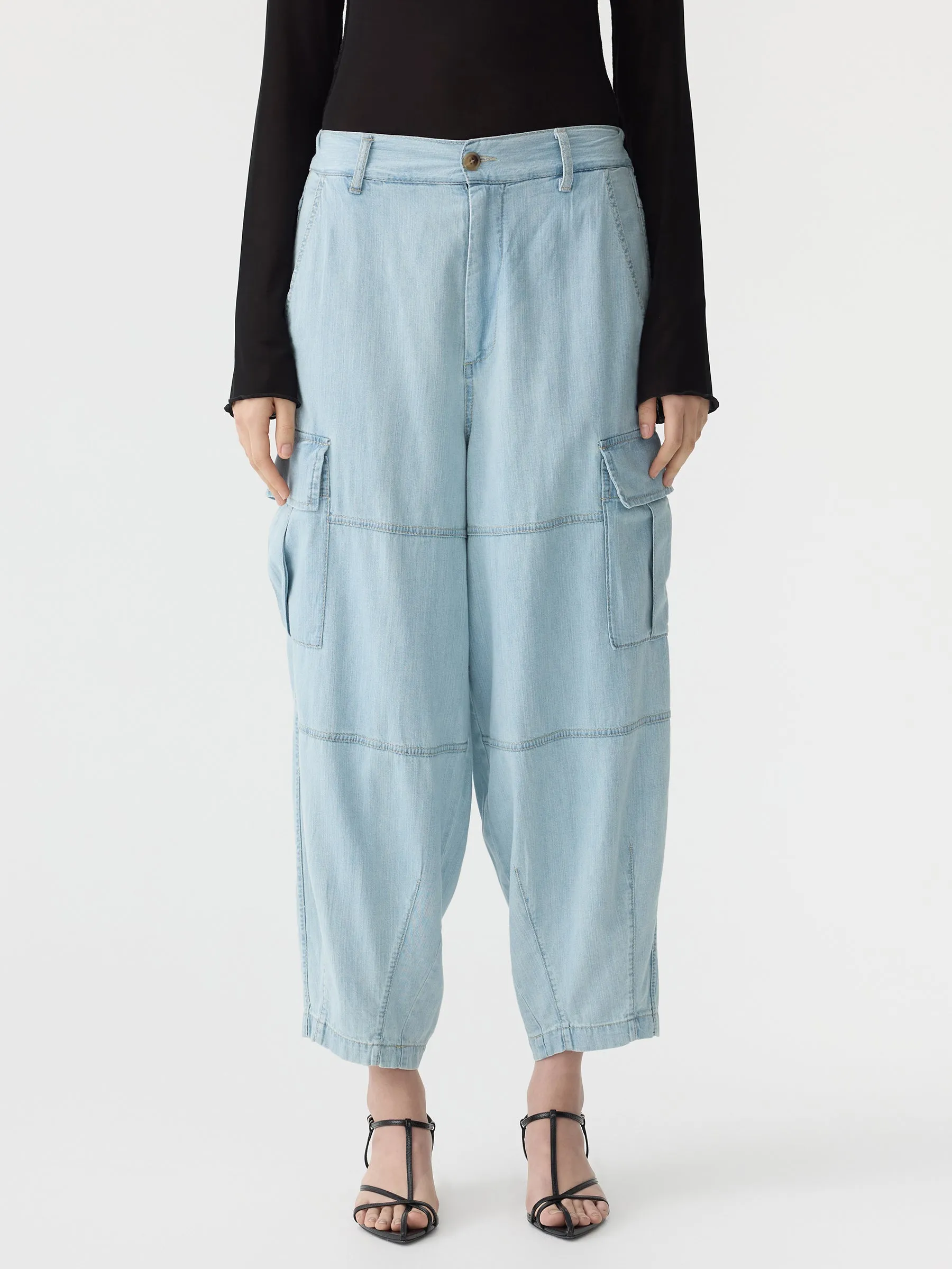 Denim Utility Cargo Pant