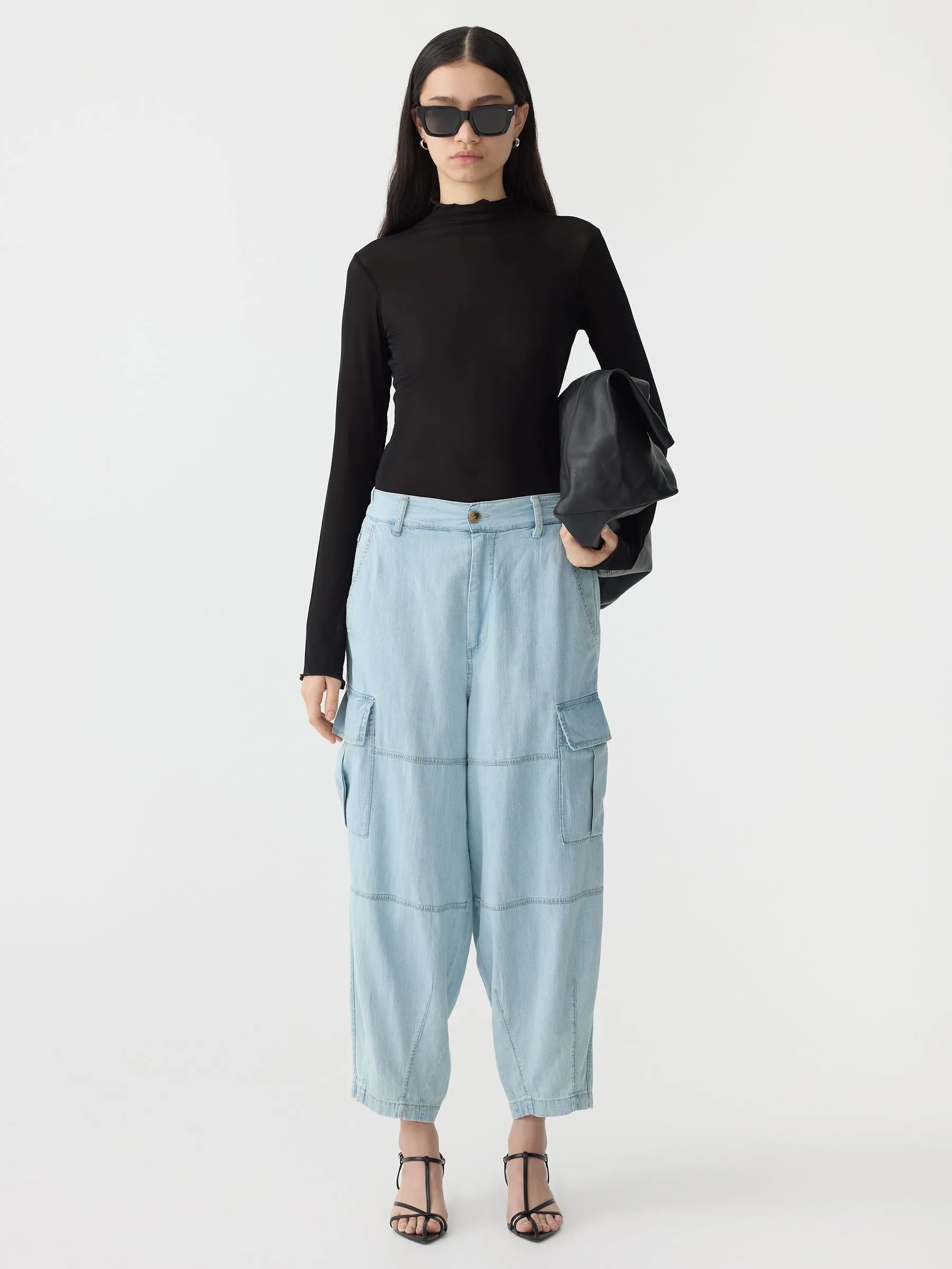 Denim Utility Cargo Pant