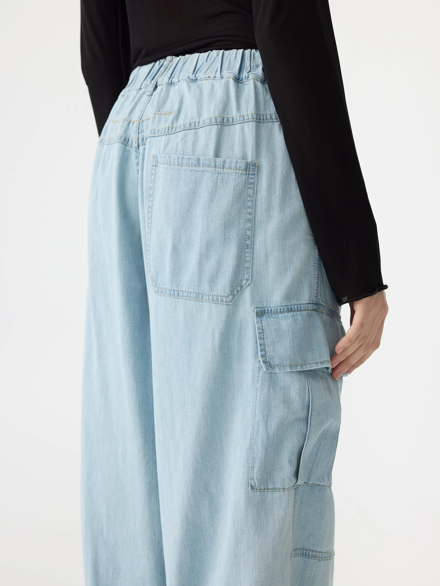 Denim Utility Cargo Pant