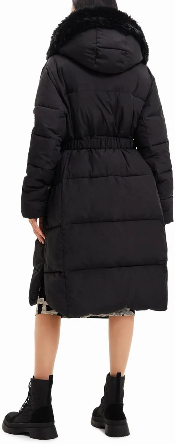 Desigual womens Padded Long Overcoat