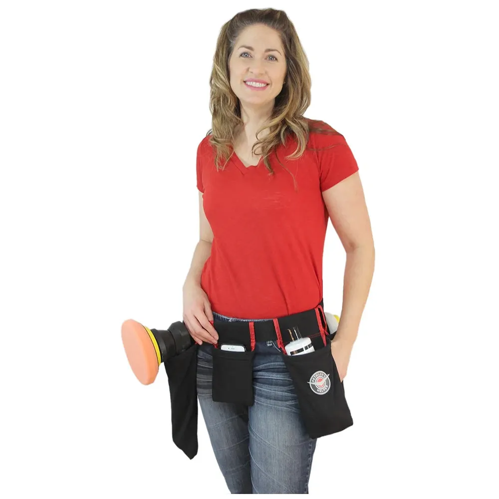 Detailer's Helper HD Tool Belt - Black/Red