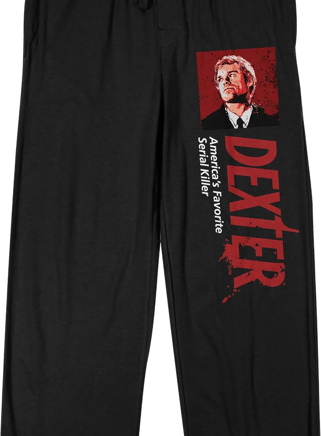 Dexter America's Favorite Serial Killer Men's Black Sleep Pants