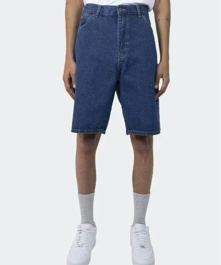 Dickies DX200Y Denim Relaxed Fit Carpenter Short - Stone Washed Indigo