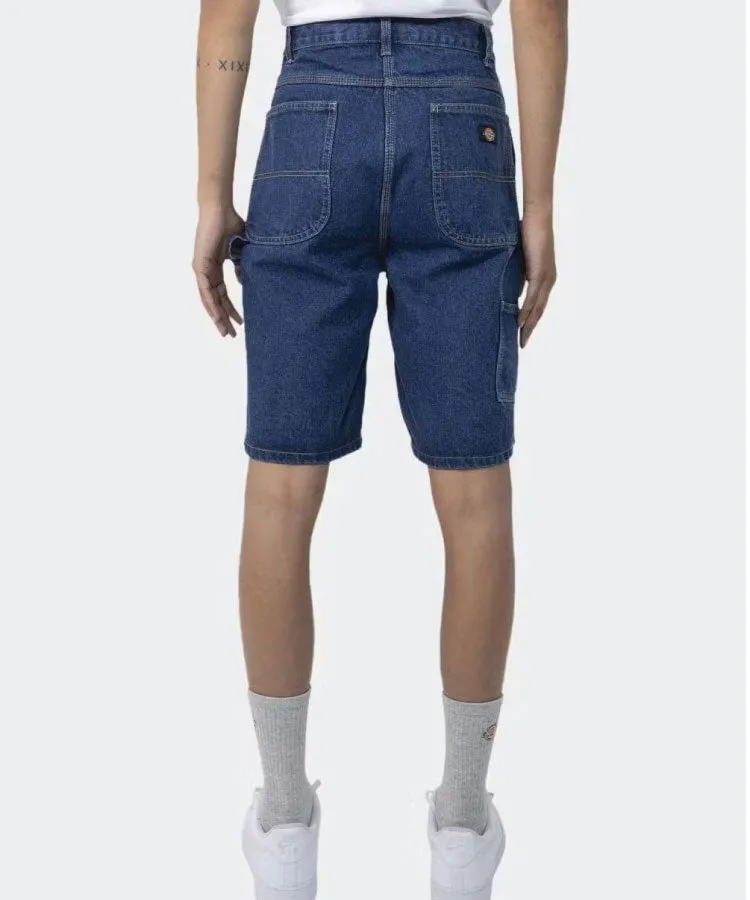 Dickies DX200Y Denim Relaxed Fit Carpenter Short - Stone Washed Indigo