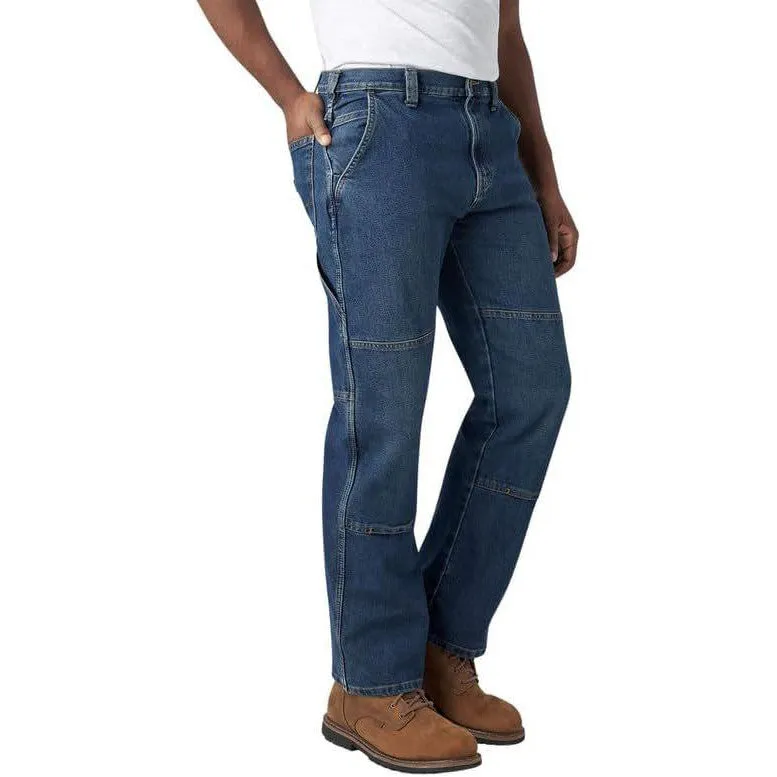 Dickies Men's Flex Relaxed Fit Double Knee Jeans