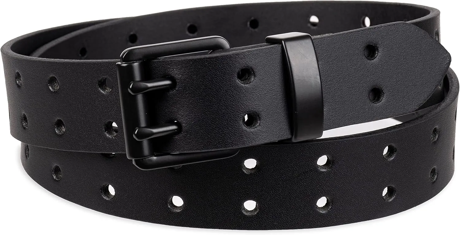 Dickies Men's Leather Double Prong Belt