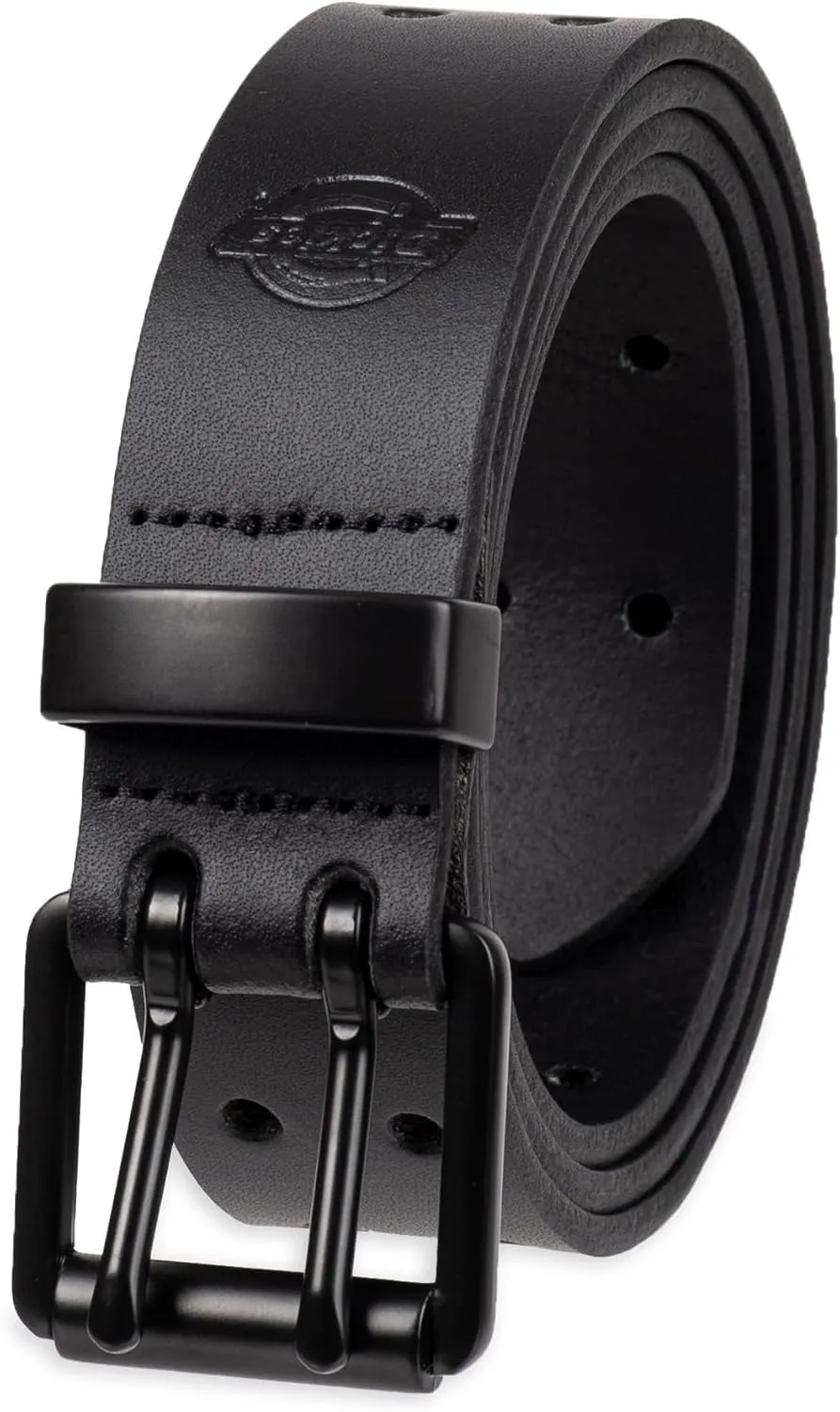Dickies Men's Leather Double Prong Belt