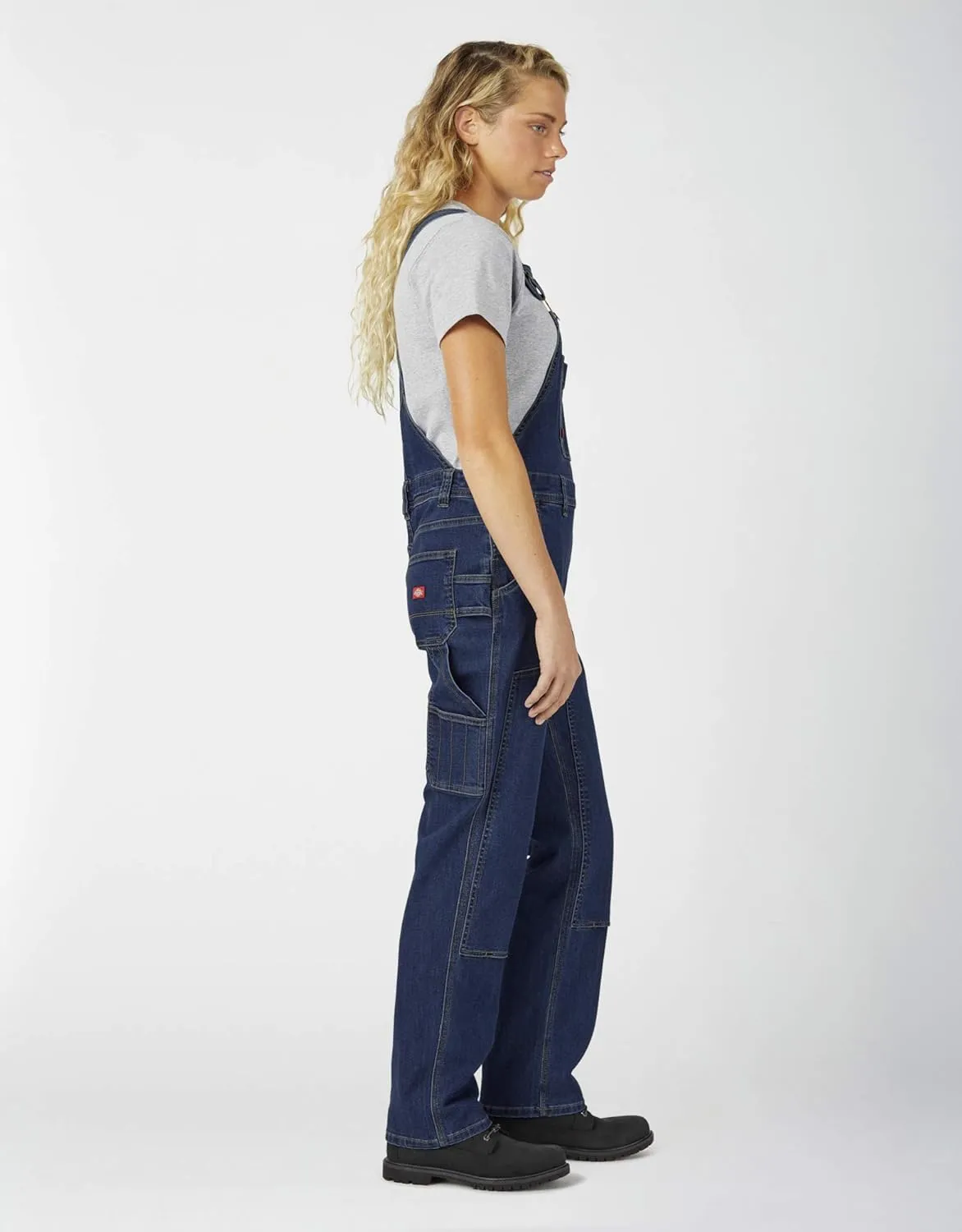 Dickies womens Denim Double Front Bib Overalls